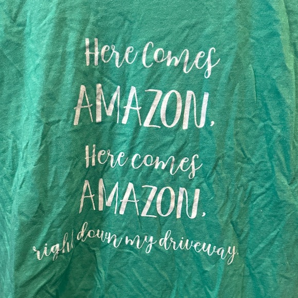 Christmas Green Graphic T-Shirt - Picture 2 of 3